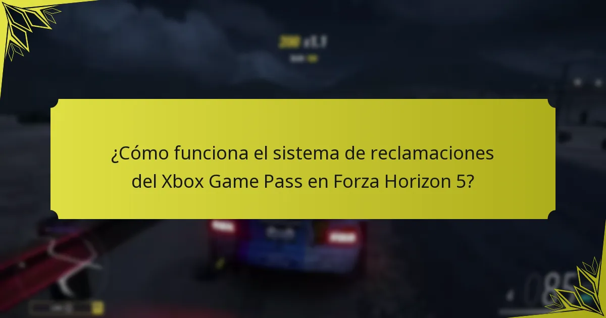 ¿Cómo afecta el compromiso de los jugadores a las reclamaciones en Forza Horizon 5?