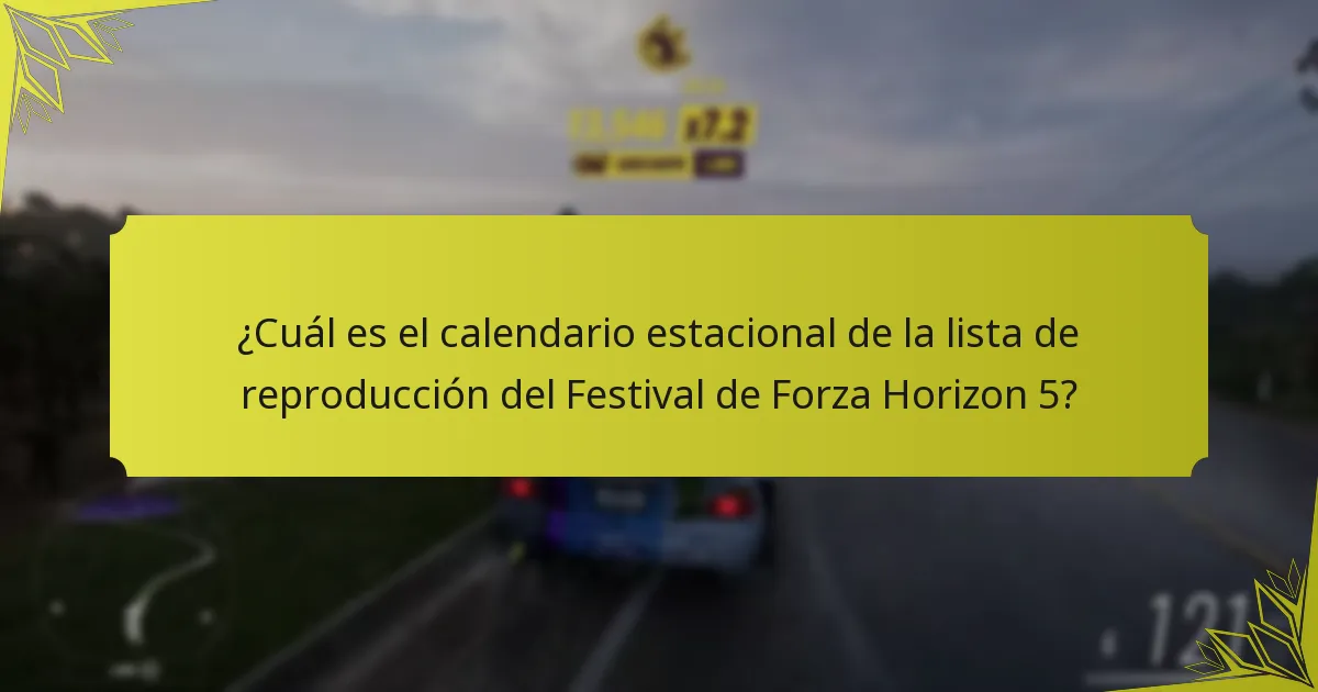 ¿Cuánto duran los eventos en la lista de reproducción del Festival de Forza Horizon 5?