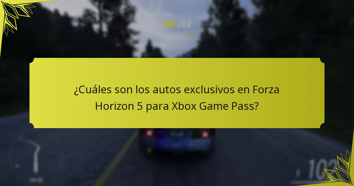 ¿Cuándo están disponibles los autos exclusivos en Forza Horizon 5?