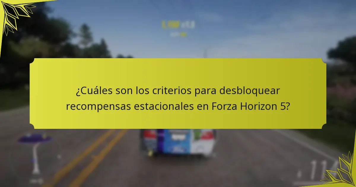 ¿Cuáles son los detalles de los eventos estacionales en Forza Horizon 5?