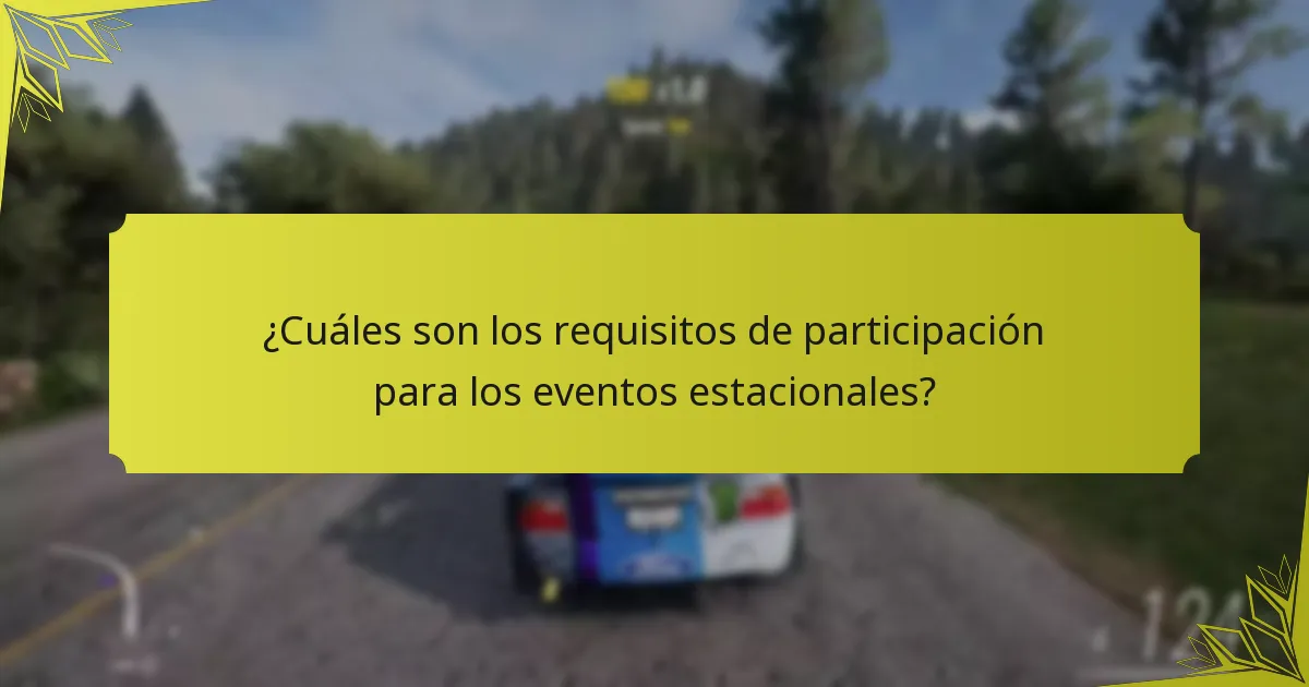 ¿Cómo se comparan los eventos estacionales con otros tipos de eventos en Forza Horizon 5?