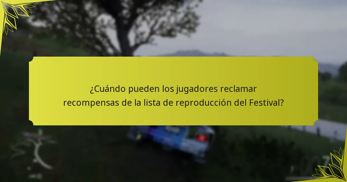 ¿Qué recompensas están disponibles en la lista de reproducción del Festival de Forza Horizon 5?