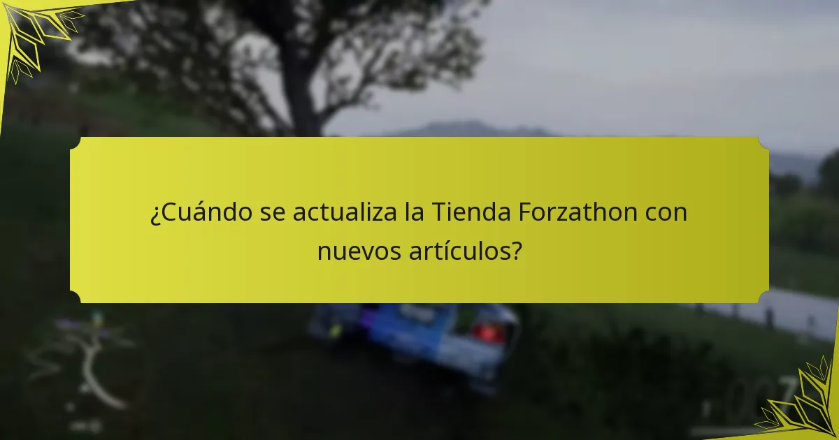 ¿Cuál es la rareza de los artículos en la Tienda Forzathon?